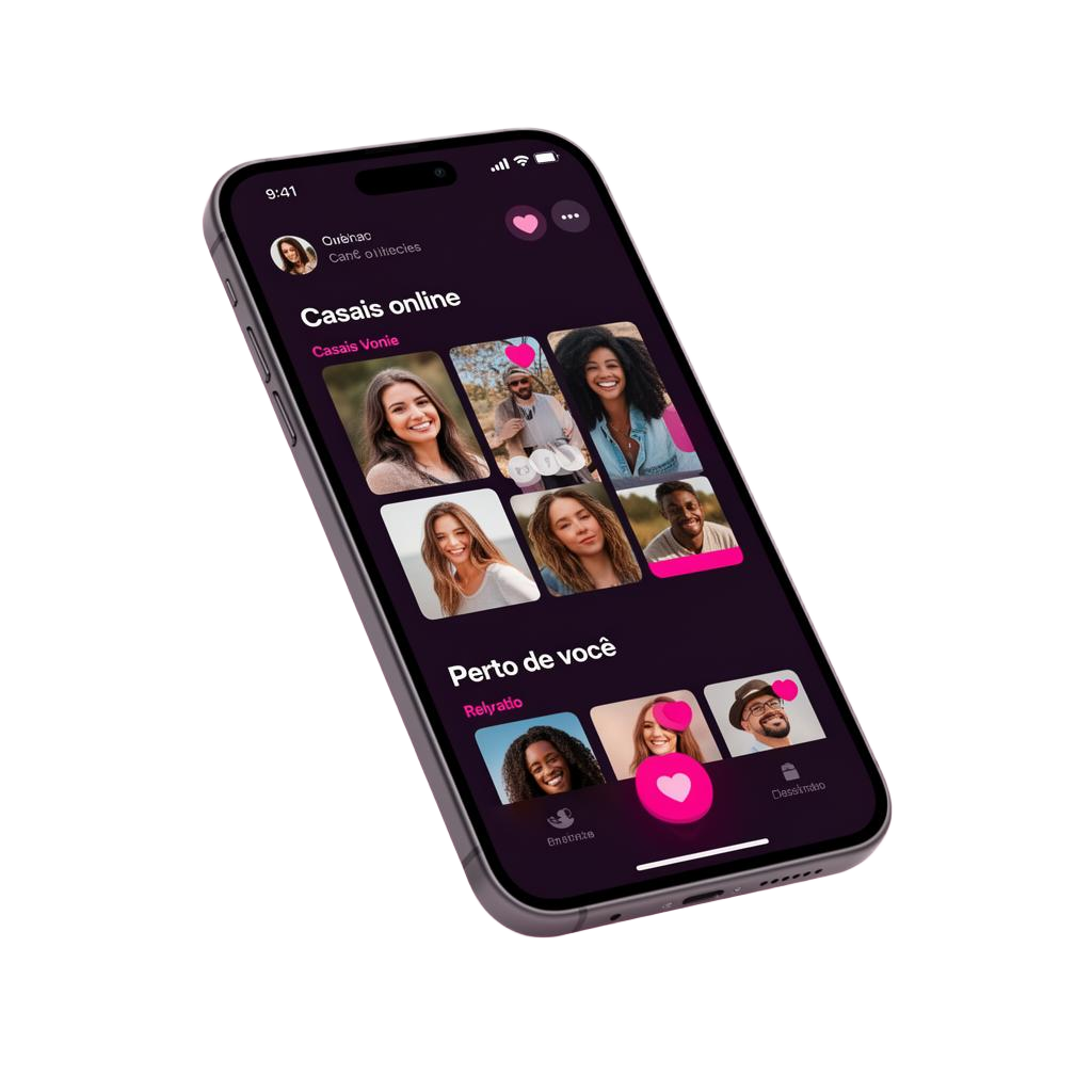 App Hot BR VIP exibindo comunidades e perfis verificados